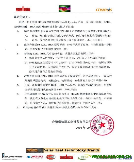 關于SELAS產(chǎn)品改型說明(網(wǎng)站上的)(1)